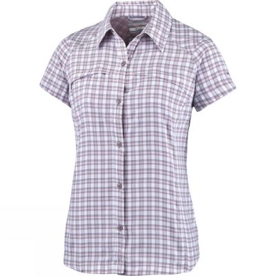 Camisa Columbia Silver Ridge Multi Plaid Manga Corta Mujer - Moradas Claro - Chile YXM841536